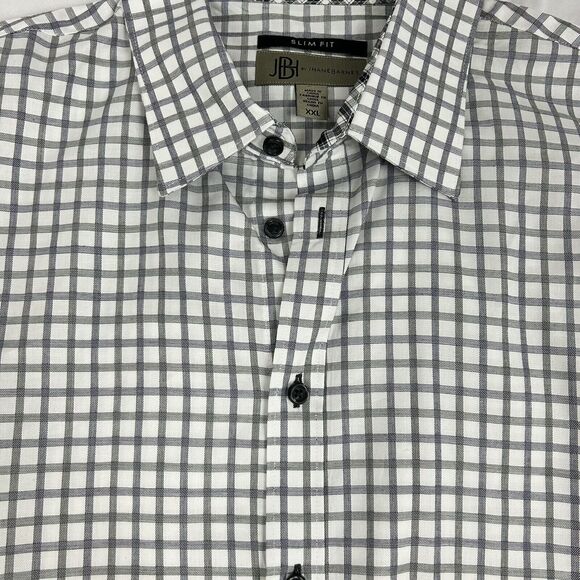 JBH By JHANE BARNES Long Sleeve Button Up Mens Sz XxL Slim Fit Shirt Collard - Picture 12 of 12